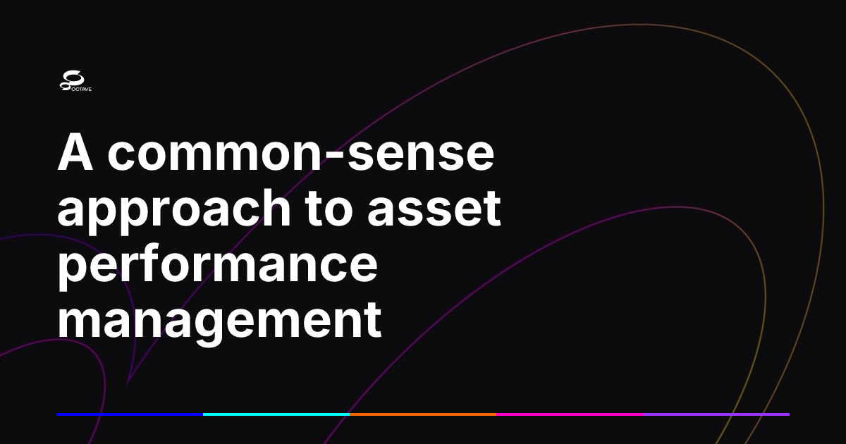 A common-sense approach to asset performance management | Octave