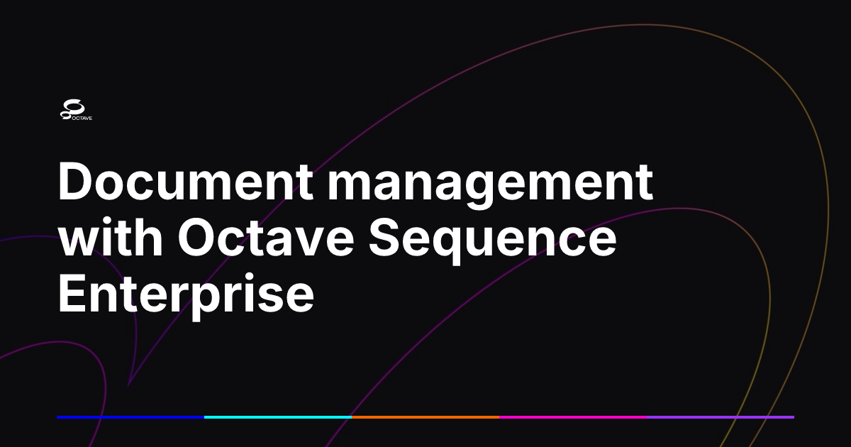 Octave Logistics Document management with Octave Sequence Enterprise | Octave
