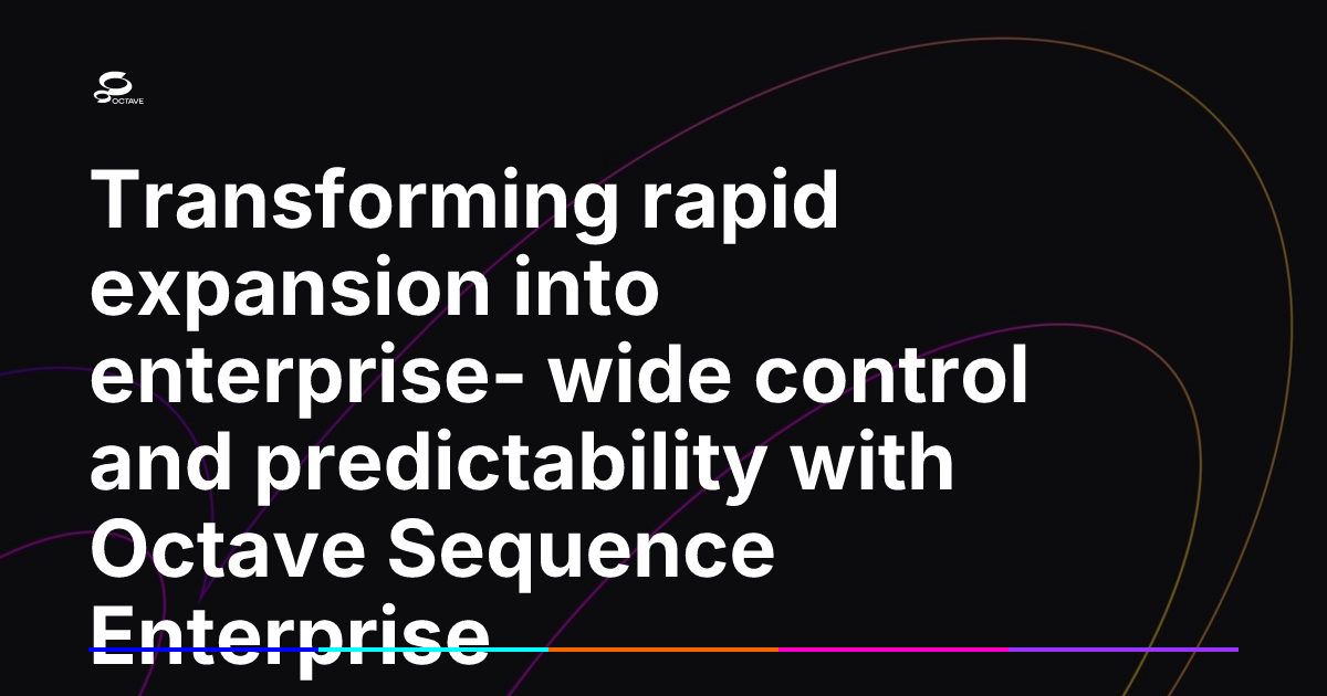 Octave Logistics Transforming rapid expansion into enterprise- wide control and ...