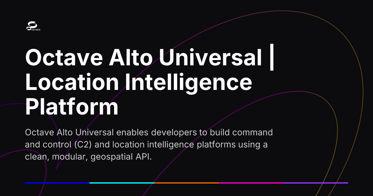Octave Platform Octave Alto Universal | Location Intelligence Platform | Octave